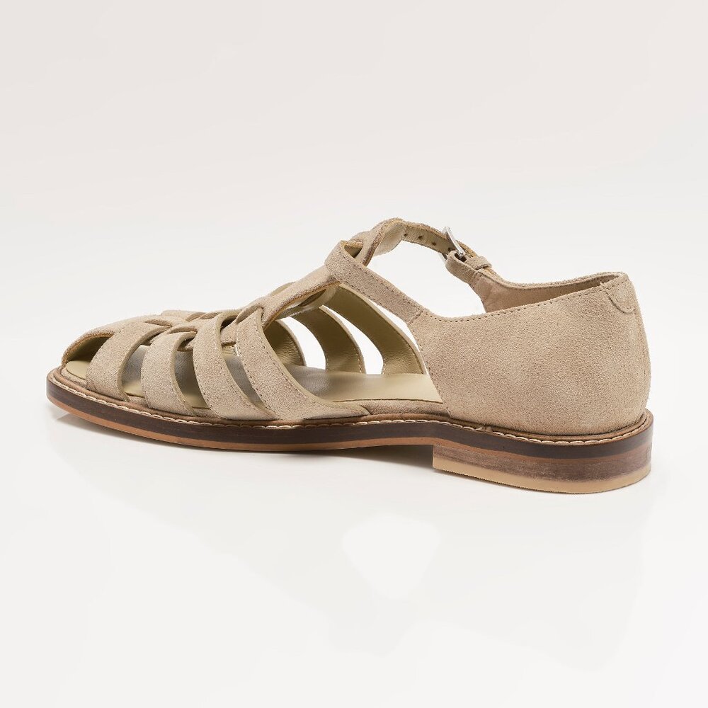 Free People Beige Suede Fisherman Sandals - Picture 9 of 15